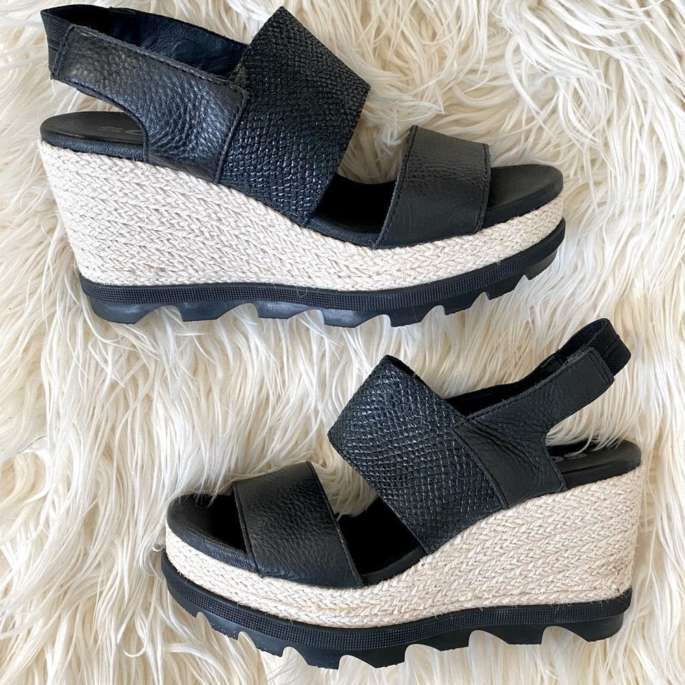 SOREL Joanie II Slingback Wedge Sandals - Picture 1 of 6